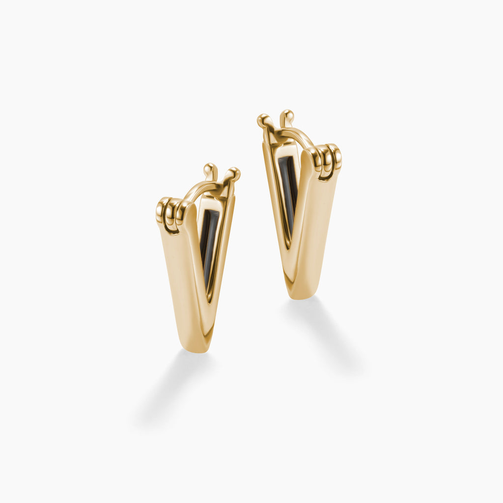 THE A'S (HUGGIE EARRINGS)