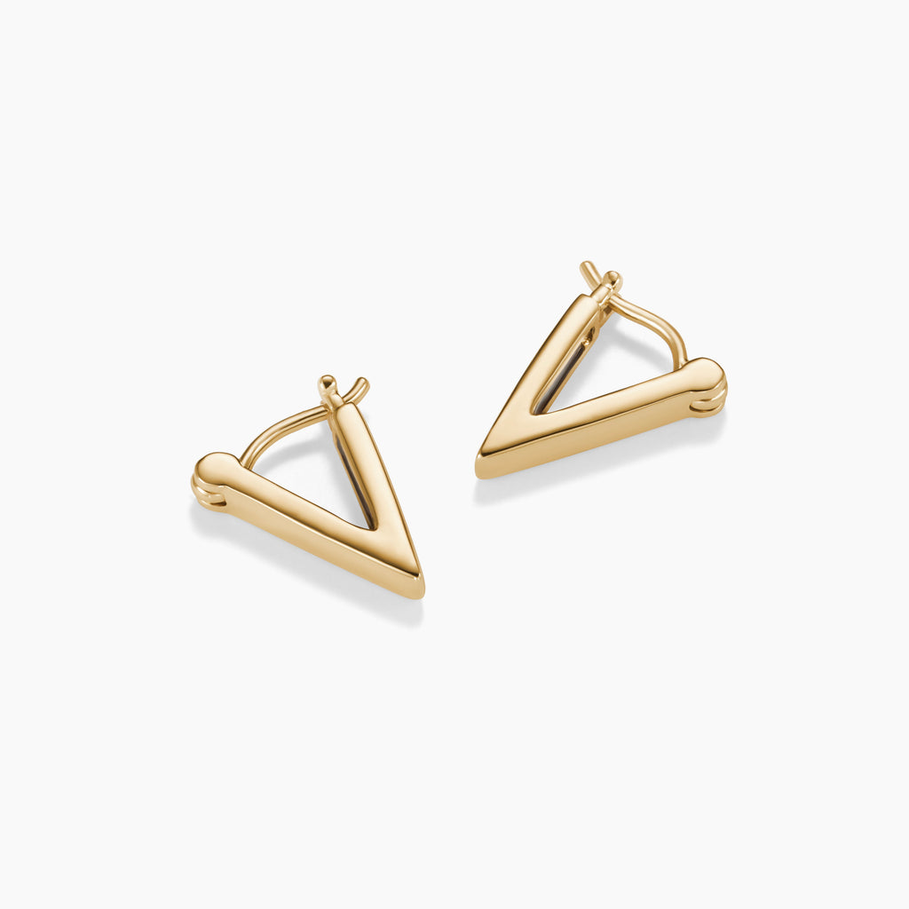 THE A'S (HUGGIE EARRINGS)